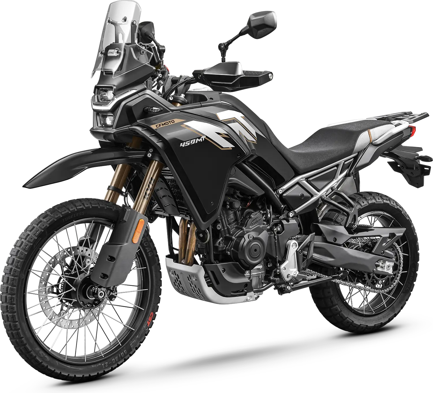 CFMOTO 450MT Noir Nebula 3 4 avant